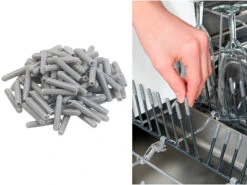 100Â capuchons Pour Panier De Lave-vaisselle, Coloris Gris