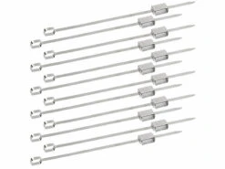 12 Brochettes à Barbecue XXL Avec Poussoir Coulissant