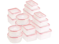 16 Boîtes De Conservation Hermétiques Avec Couvercles