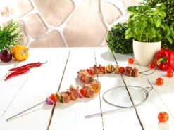 2 Fils à Brochette En Acier Inoxydable