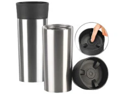 2 Gobelets Isothermes 360 ml à Fermeture Quick Press