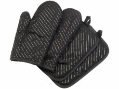 2 maniques Antidérapantes En Silicone Et 2 dessous De Plat