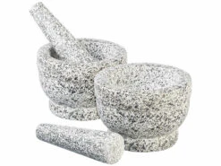 2 Mortiers En Granit Véritable