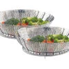 2 Paniers Ajustables Pour Cuisson Vapeur