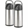 2 Pichets Isothermes à Double Paroi En Acier Inoxydable - 3 L