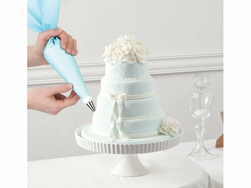 2 Poches à Douilles En Deux Tailles Et 27 Embouts En Acier Inoxydable – Image 4