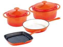 2 PoĂȘles Et 2 Cocottes En Fonte