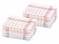 24 Torchons à Vaisselle 70 X 50 Cm Certifiés OEKO-TEX® Standard 100