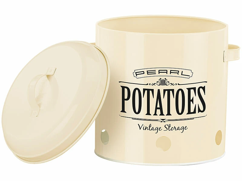 3 pots De Rangement Rétro Avec Couvercles Et Poignées – Image 6