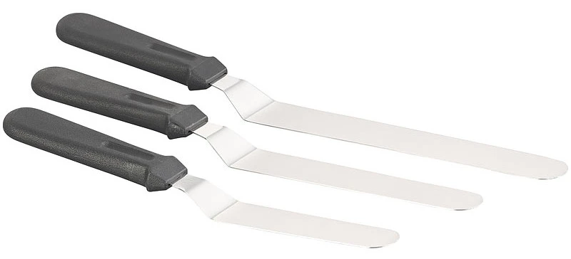 3 spatules En Acier Inoxydable Avec Manche Ergonomique De tailles Différentes – Image 2