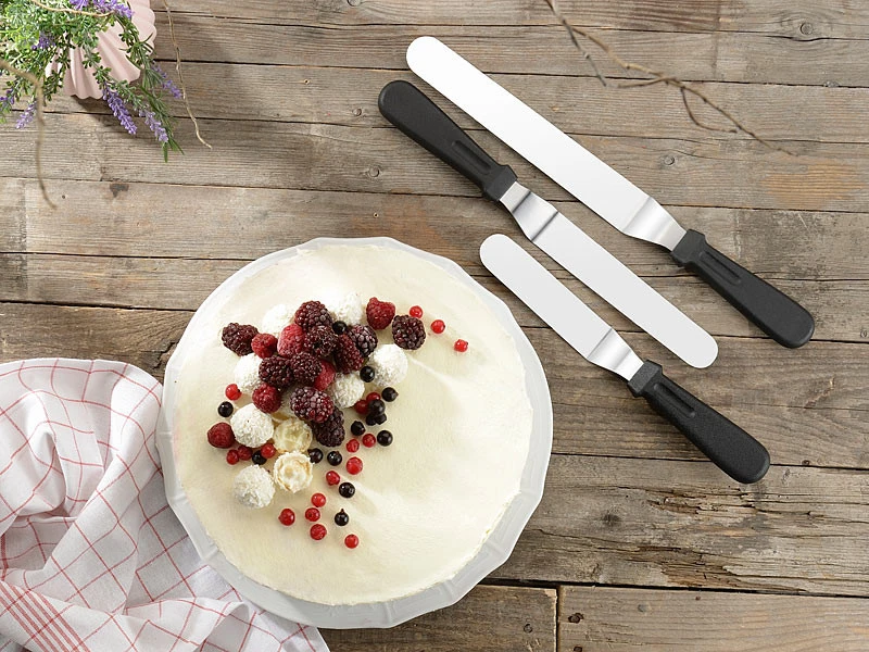 3 spatules En Acier Inoxydable Avec Manche Ergonomique De tailles Différentes – Image 6