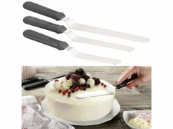 3 spatules En Acier Inoxydable Avec Manche Ergonomique De tailles Différentes