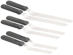 6 spatules En Acier Inoxydable Avec Manche Ergonomique De tailles Différentes