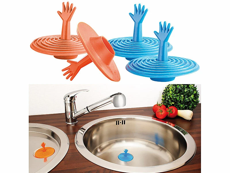 4 Bouchons D'évier ''Help''