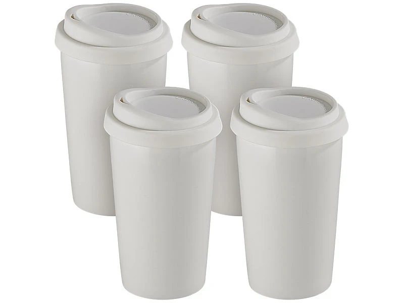 4 Gobelets ''Coffee To Go'' - 25 Cl