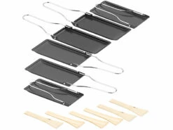 6 PoĂŞlons Ă Fromage Pour Barbecue Et Raclette Avec Manche Pliable