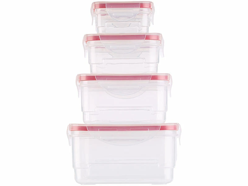 8 Boîtes De Conservation Hermétiques Avec Couvercles – Image 4