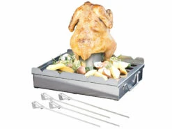 Accessoire 5 En 1 Pour Barbecue Avec 4 Brochettes