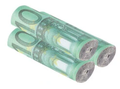 3 Allume-feux Design Rouleau De Billets De 100 Euros