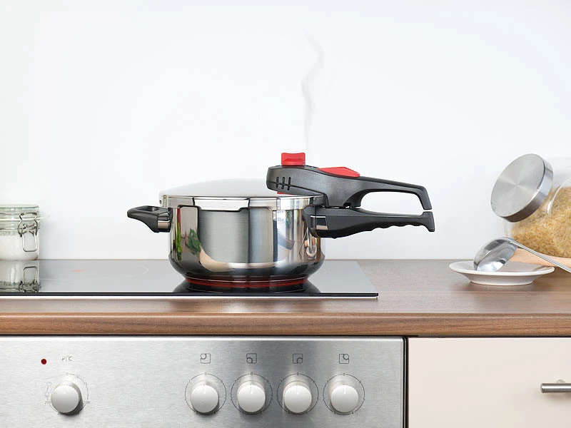 Autocuiseur En Acier Inoxydable Avec 2 Niveaux De Pression Jusqu'Ă 90 KPa - 4 L â Image 3