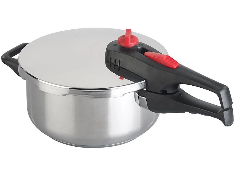 Autocuiseur En Acier Inoxydable Avec 2 Niveaux De Pression Jusqu'Ă 90 KPa - 4 L â Image 2
