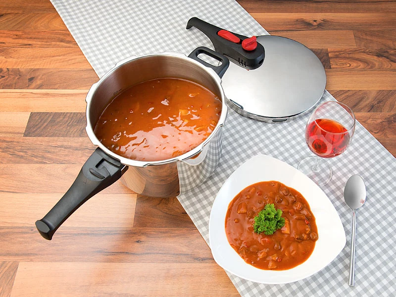 Autocuiseur En Acier Inoxydable 6 L - Avec Accessoires Vapeur – Image 4