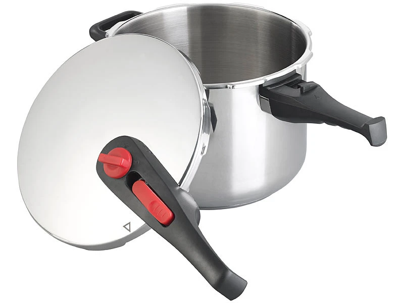 Autocuiseur En Acier Inoxydable Avec 2 Niveaux De Pression Jusqu'Ã 90 KPa - 6 L