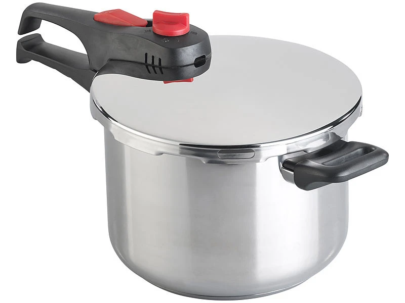 Autocuiseur En Acier Inoxydable Avec 2 Niveaux De Pression Jusqu'à 90 KPa - 6 L – Image 3