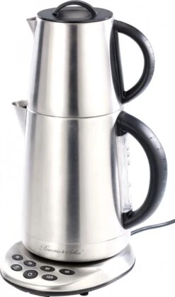 Bouilloire En Acier Inoxydable 2 En 1 Avec Théière Séparée