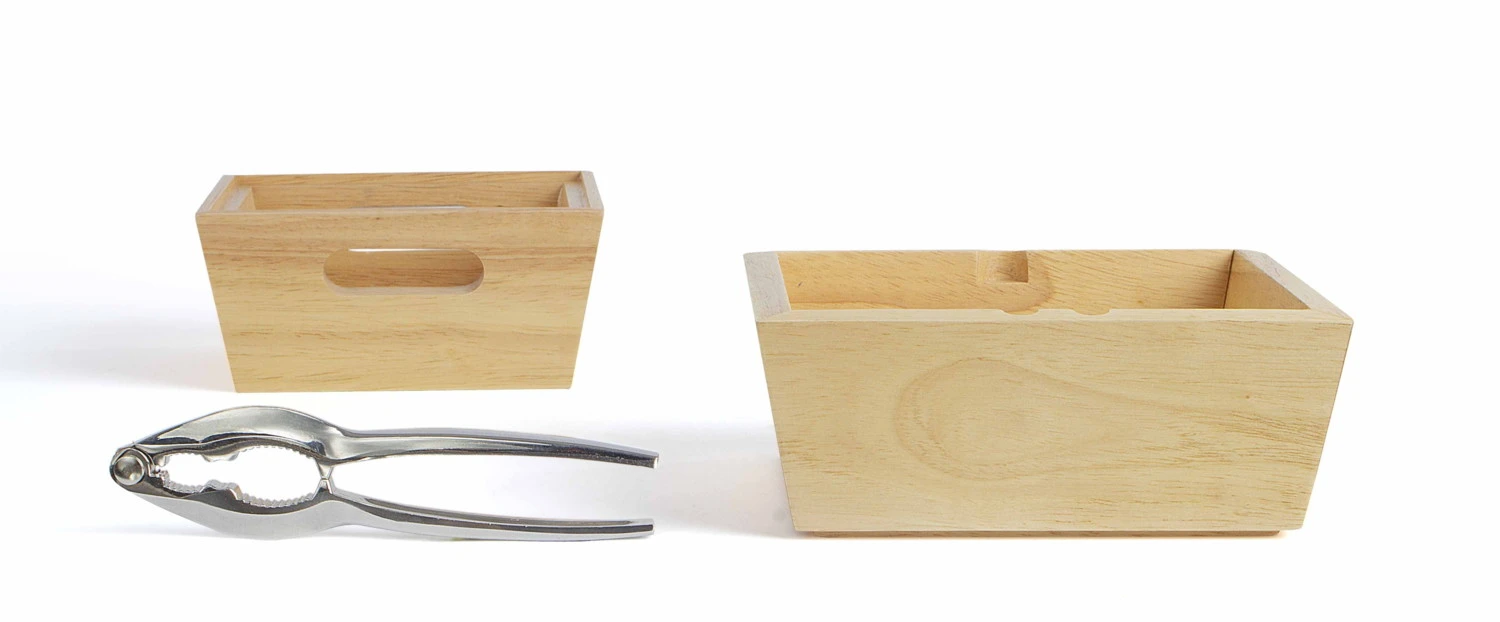 LIVOO Casse-noix Avec Bols En Bois Empilables – Image 3