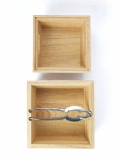 LIVOO Casse-noix Avec Bols En Bois Empilables