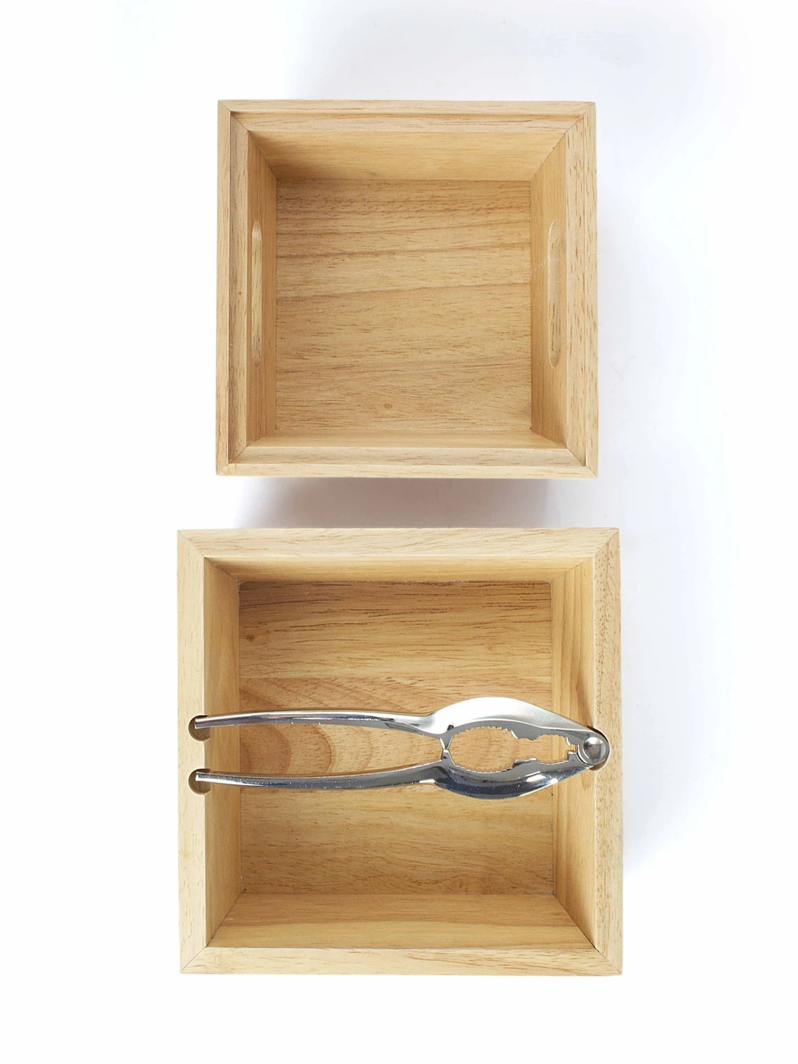 LIVOO Casse-noix Avec Bols En Bois Empilables