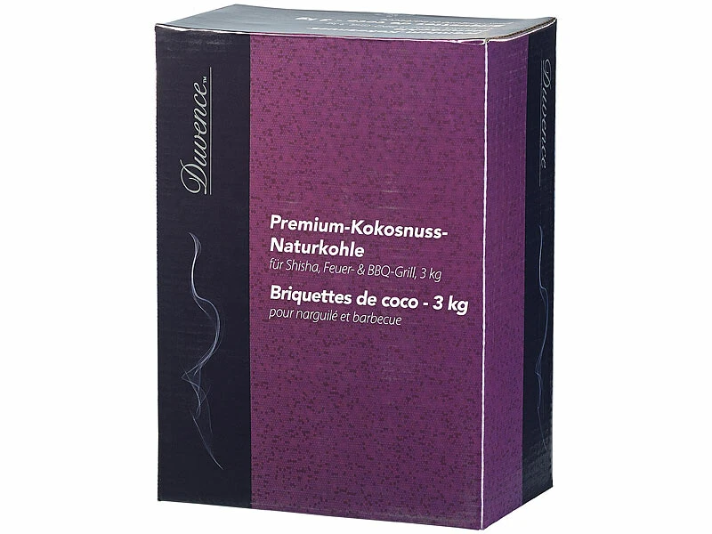 Charbon De Coco Naturel Premium Pour Feu De Bois Et Barbecue - 3 Kg – Image 3
