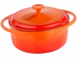 Cocotte En Fonte - Diamètre 25 Cm