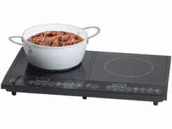 Double Plaque De Cuisson à Induction Ø 18 cm - 3000 W