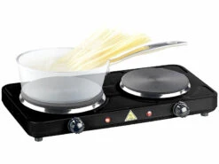 Double Plaque De Cuisson Compacte 2500 W / Ø 15,5 Et 18,5 cm