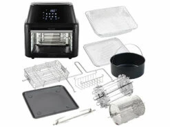 Friteuse Numérique XXXL à Air Chaud & Four Chaleur Tournante Avec Accessoires