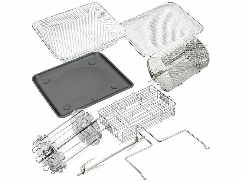 Friteuse Numérique XXXL à Air Chaud & Four Chaleur Tournante Avec Accessoires – Image 7