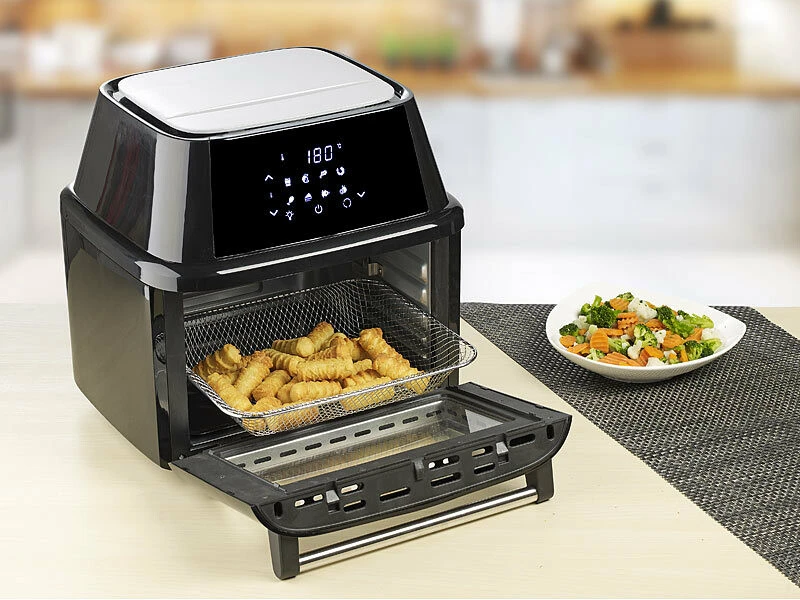 Friteuse Numérique XXXL à Air Chaud & Four Chaleur Tournante Avec Accessoires – Image 5