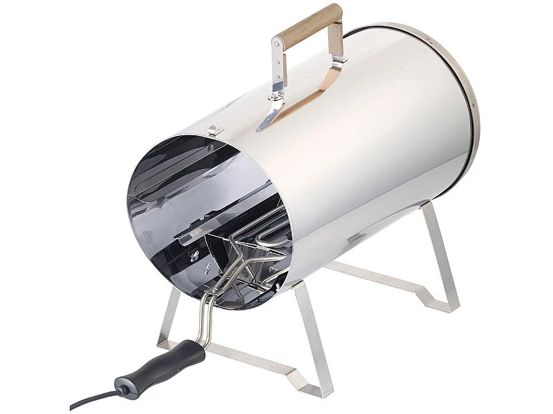 Fumoir électrique De Table En Acier Inoxydable 1100 W / Jusqu'à 250 °C – Image 7