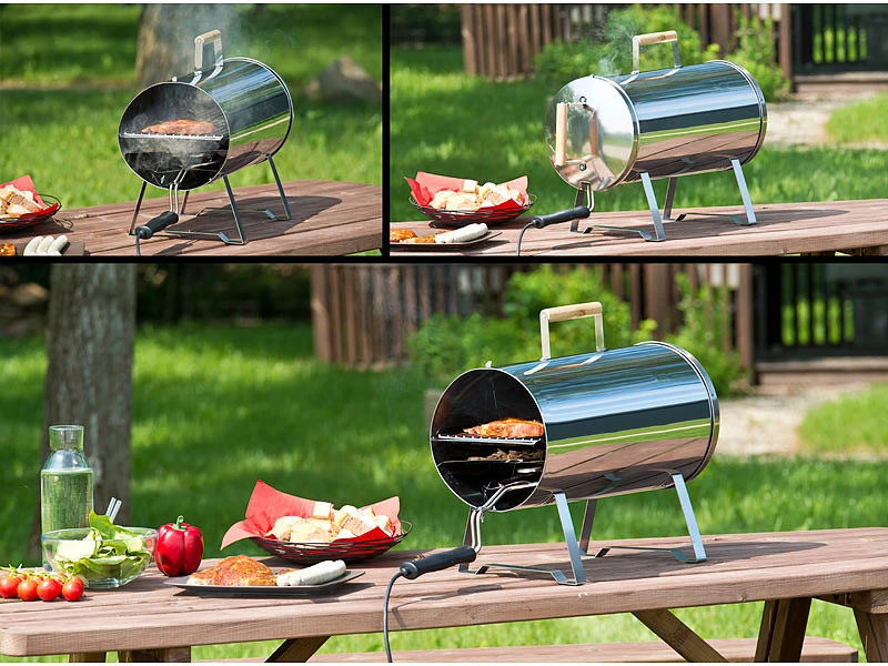 Fumoir électrique De Table En Acier Inoxydable 1100 W / Jusqu'à 250 °C – Image 2