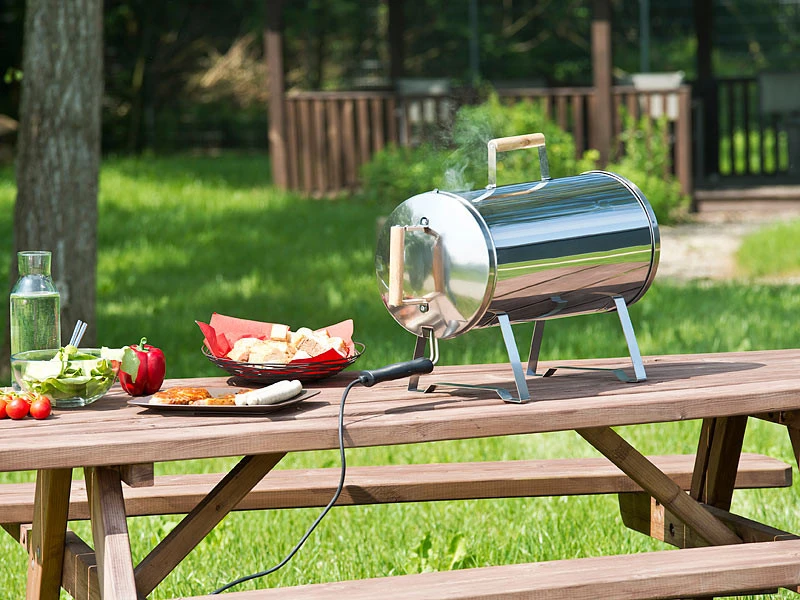 Fumoir électrique De Table En Acier Inoxydable 1100 W / Jusqu'à 250 °C – Image 11