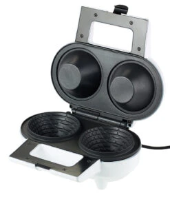 Gaufrier Pour 2 Coupelles à Glace En Gaufrette - 550 W