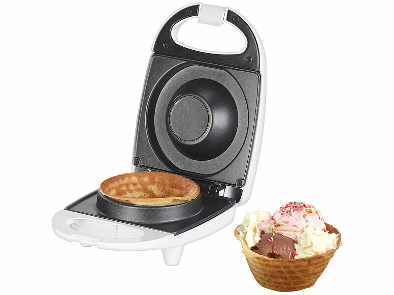 Gaufrier Pour Coupelle à Glace En Gaufrette - 520 W