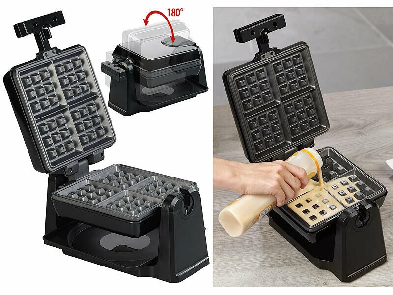 Gaufrier Rotatif 180° - 1000 W