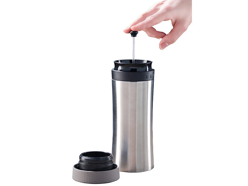 Gobelet Isotherme 2 En 1 Avec Fonction Cafetière à Piston 0,48 L – Image 2