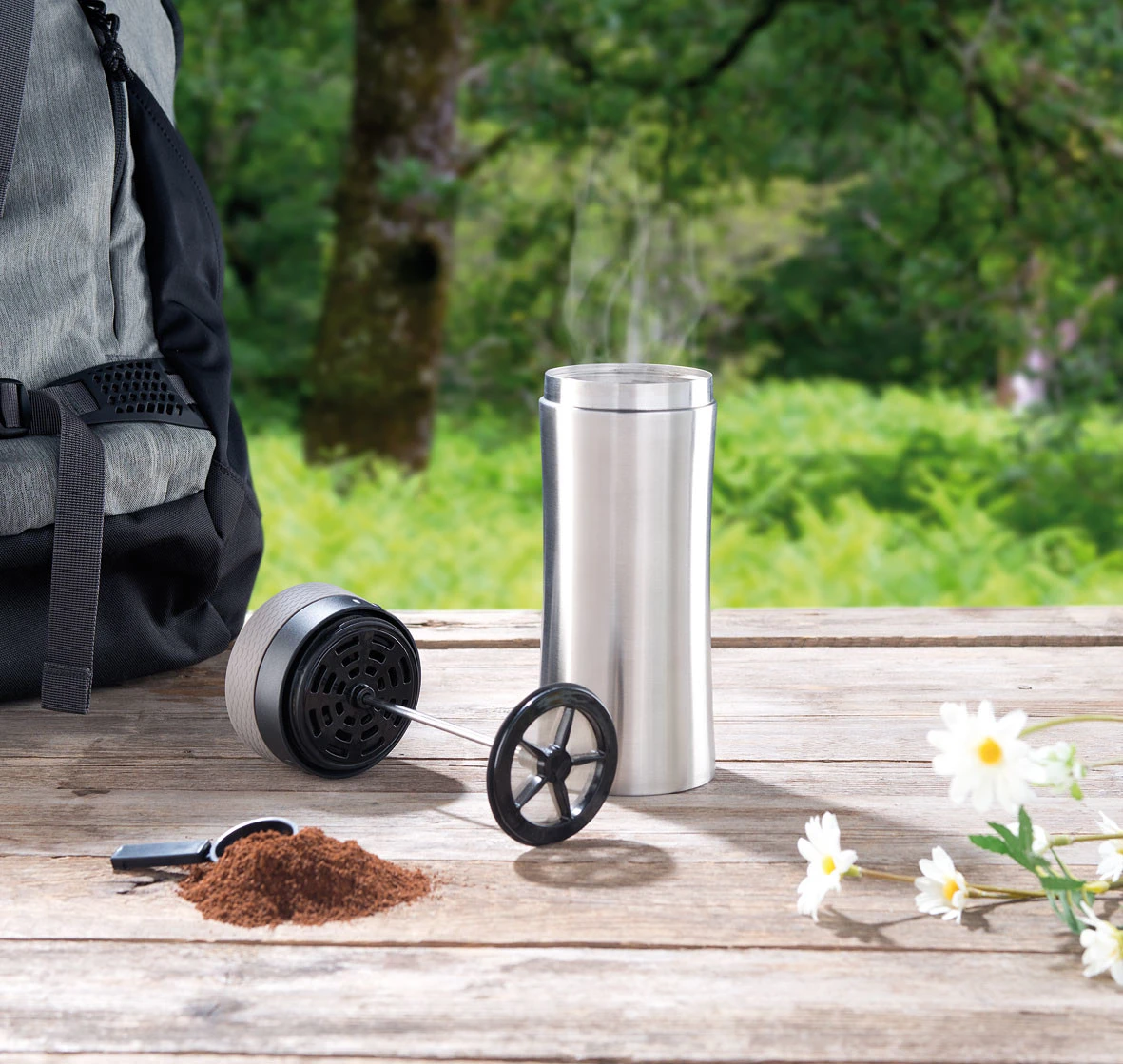 Gobelet Isotherme 2 En 1 Avec Fonction Cafetière à Piston 0,48 L – Image 10