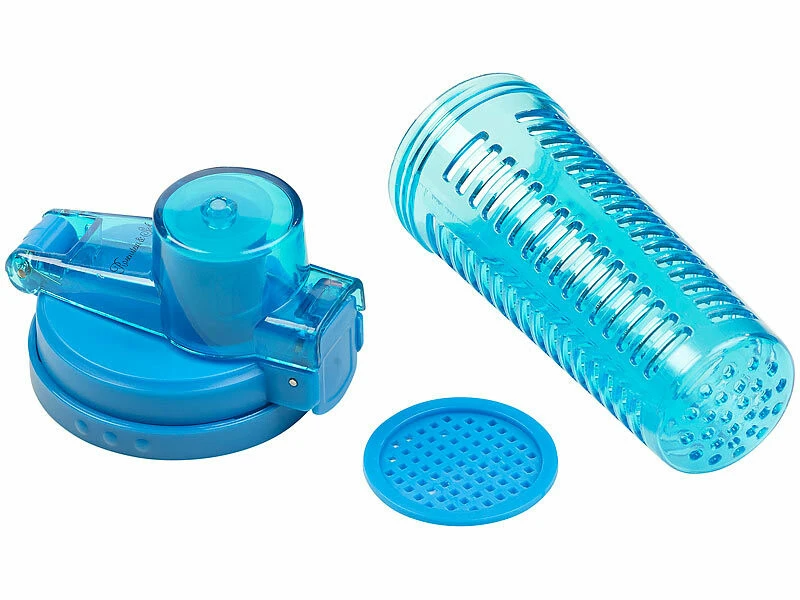 Gourde 800 Ml Avec Conteneur Pour Herbes Et Fruits - Coloris Bleu â Image 3