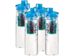 4 Gourdes Avec Conteneur Pour Herbes Et Fruits 800 Ml - Bleu