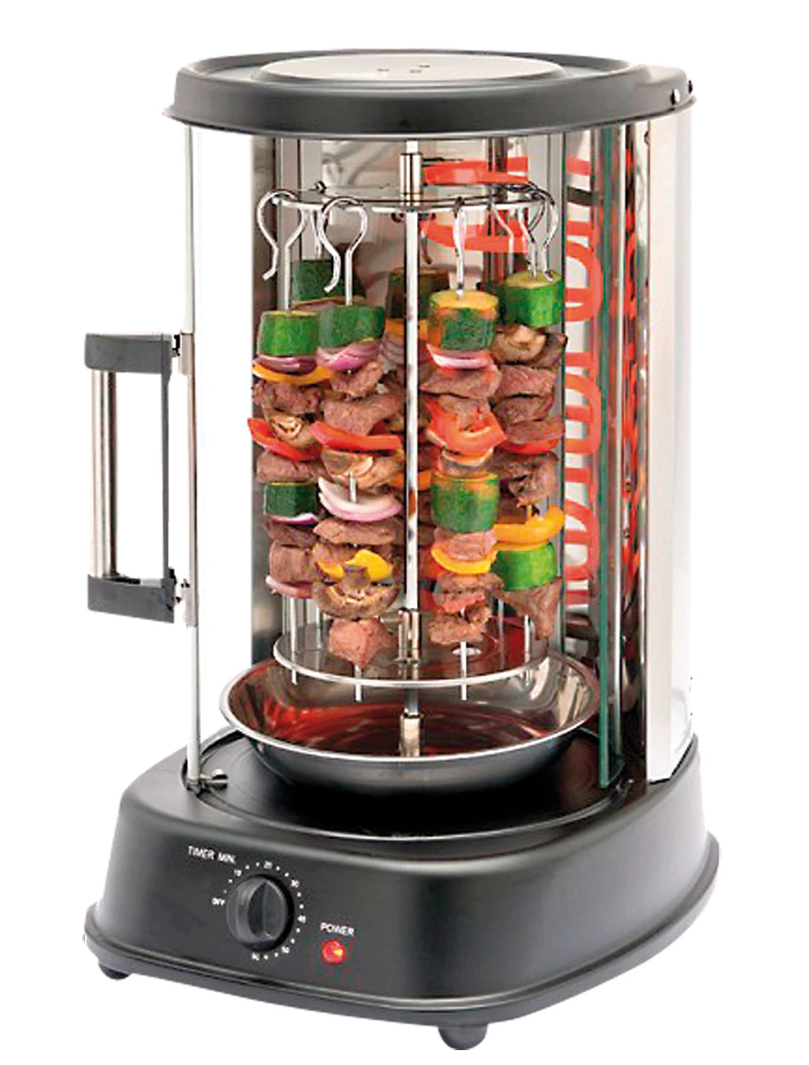 Grill Pour Kebab Et Brochettes Avec Vitre - 1500 W – Image 3